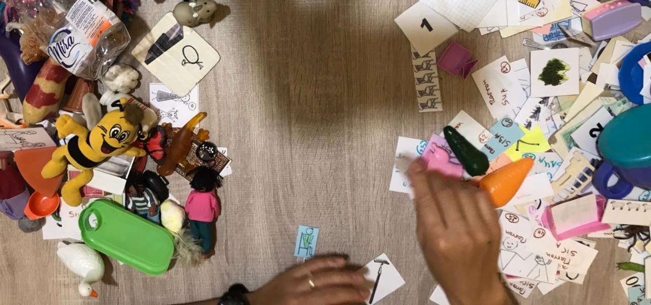 manipulative objects on a table