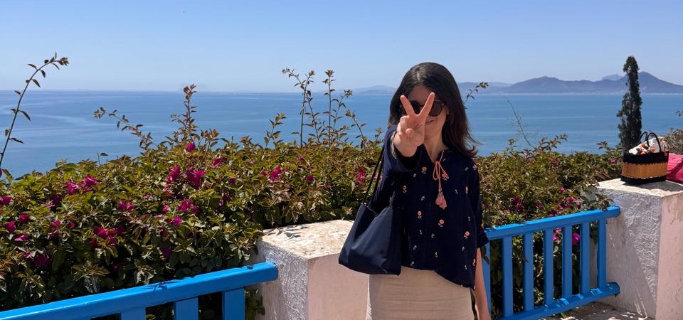 Girl in front of sea